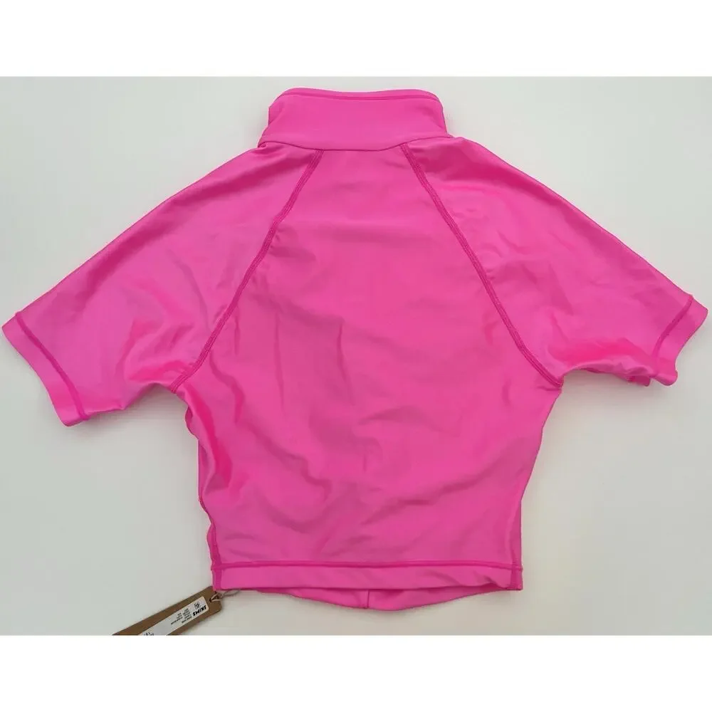 Skims XXS Shine Swim T-Shirt In Taffy Bubblegum Hot Pink Neon Brand NEW NWT